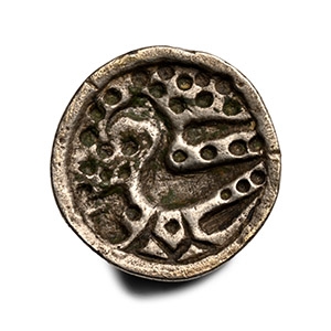 Byzantine Silver Stamp Seal with Bird