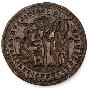 Bronze Seal Matrix of Vezelay with Christ and Mary