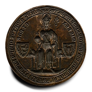 Bronze Seal Matrix with Emperor Charles IV