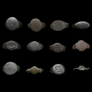 Roman to Medieval Bronze Ring Group