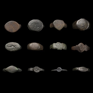 Roman to Medieval Bronze Ring Group
