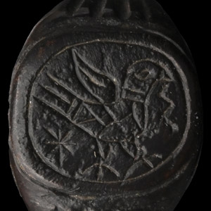 Medieval Bronze Ring with Dove of Peace