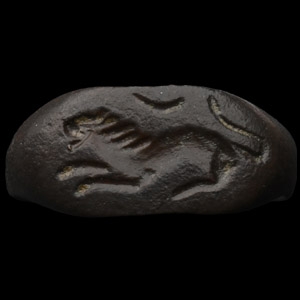 Medieval Bronze Ring with Lion