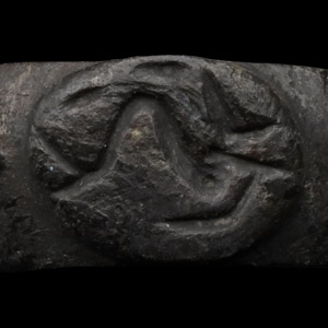 Roman Bronze Ring with Dolphin