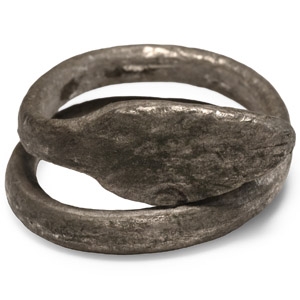 Romano-Egyptian Silver Snake Ring
