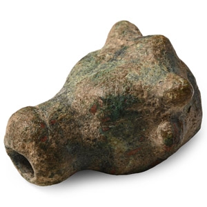 Roman Bronze Bull Head Attachment