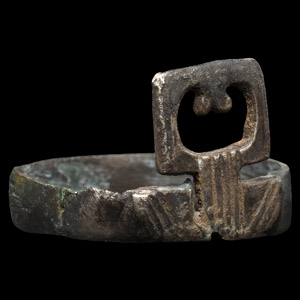 Roman Silver Key Ring