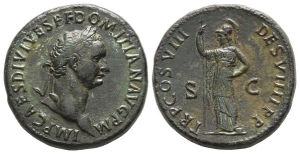 Domitian AE Sestertius.