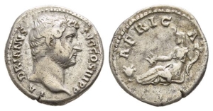 Hadrian AR Denarius.