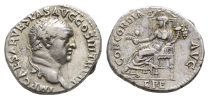 Vespasian AR Denarius.