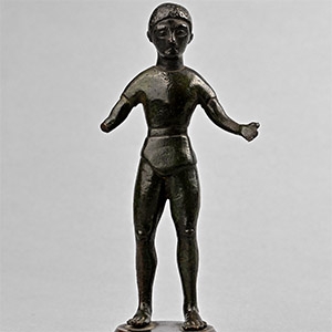 Iberian Bronze Statuette of Youth