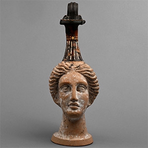 Gnathian Plastic Vase in the Shape of a Woman