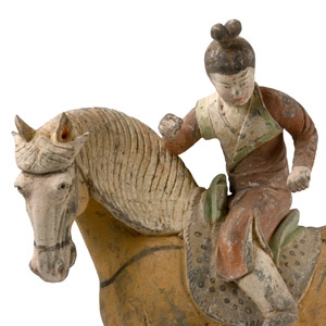Chinese Tang Terracotta Polo Player