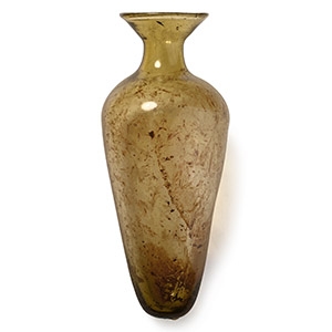 Roman Yellow Glass Bottle