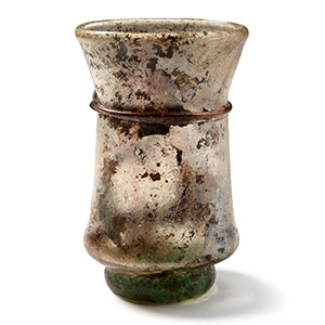 Roman Blue-Green Glass Cup