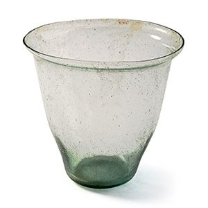 Roman Light Green Glass Lamp