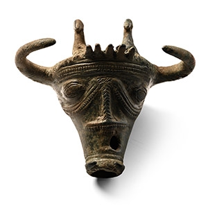 Western Asiatic Bronze Zoomorphic Bell