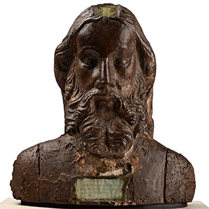Medieval Reliquary Bust of Saint John the Baptist