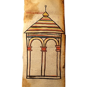 Ethiopian Painted Parchment of the Miracles of Mary