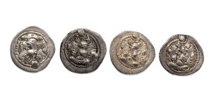 Group of Four [4] Sasanian Kingdom AR Drachms.