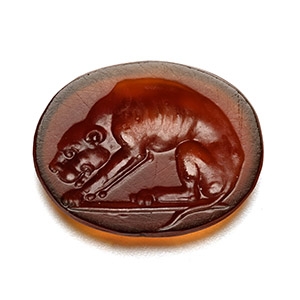 Roman Sard Gemstone of a Panther