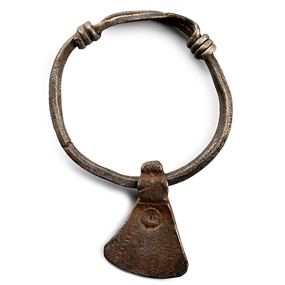Viking Age Silver Axe Pendant