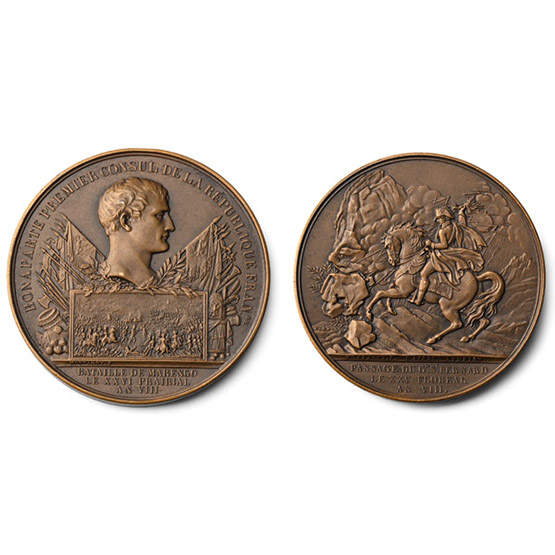 France. Consulate, Napoléon I (as Premier Consul) AE Restrike Medal.