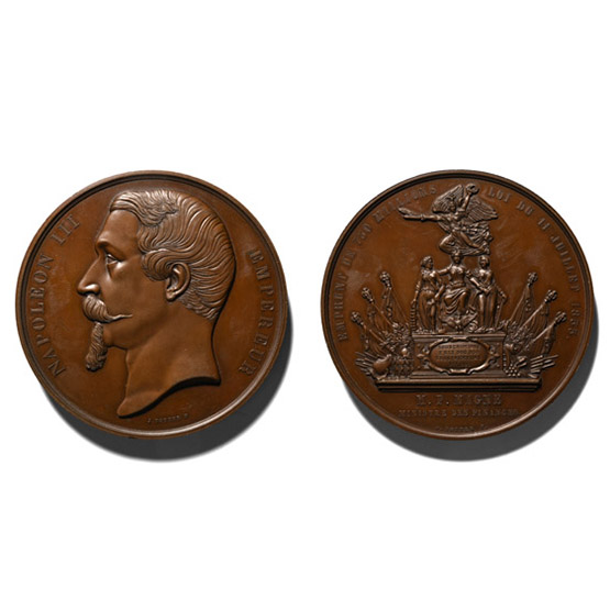 France. Second Empire, Napoléon III AE Medal.