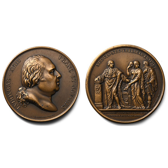 France. Louis XVIII AE Medal.