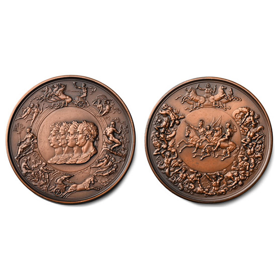 Great Britain. Hanover, Time of George III Restrike AE Medal.