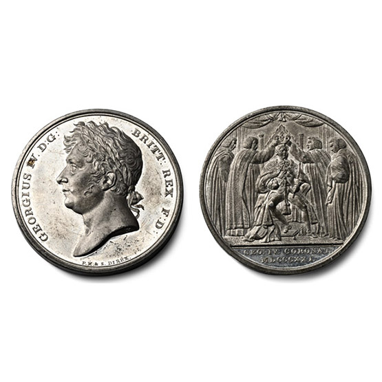 Great Britain. Hanover, George IV Silvered WM Medal.
