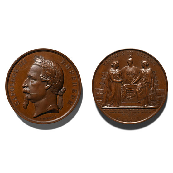 France. Second Empire, Napoléon III AE Medal.