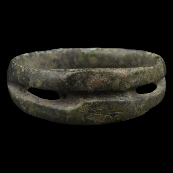 Romano-Celtic Bronze Double Bezel Ring