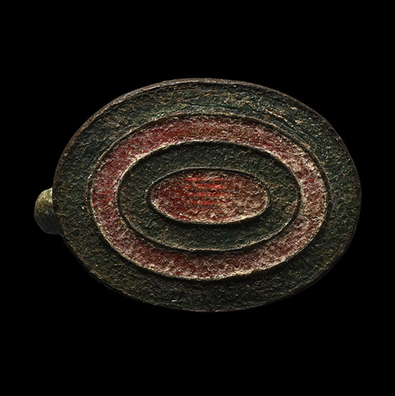 Eastern Medieval Enamelled Bronze Ring
