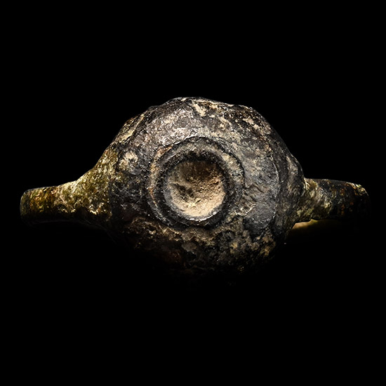 Romano-British Bronze Ring with Dome