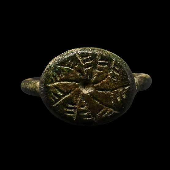 Romano-Celtic Bronze Ring with Tree of Life
