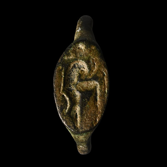 Eastern Medieval Ring with Figure