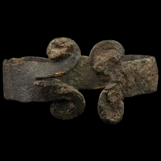 Bronze Age Ring with Scrolled Terminals