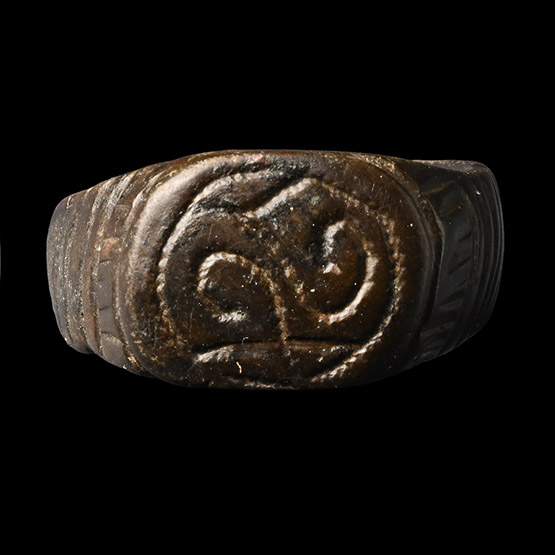 Merovingian Ring with Scrolls