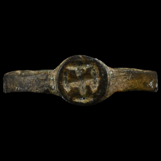Merovingian Childs Ring with Cross