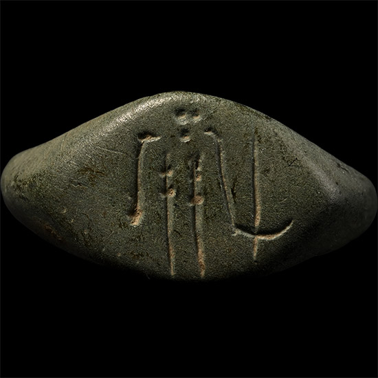 Late Roman Ring with Warrior