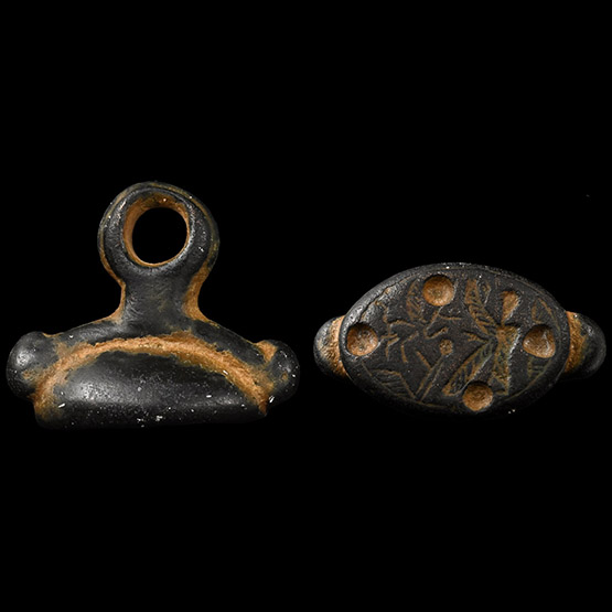 Phoenician Bronze Scarab Pendant