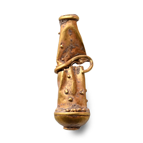 Roman Gold Hercules Club Pendant