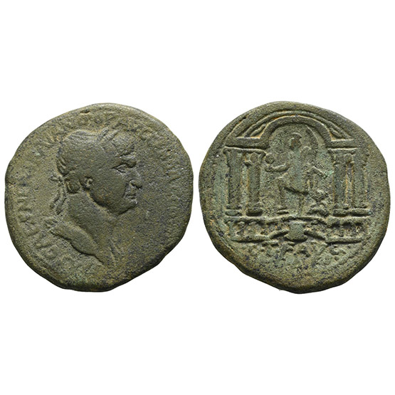 Trajan AE 32mm of Caesarea Maritima, Judaea.