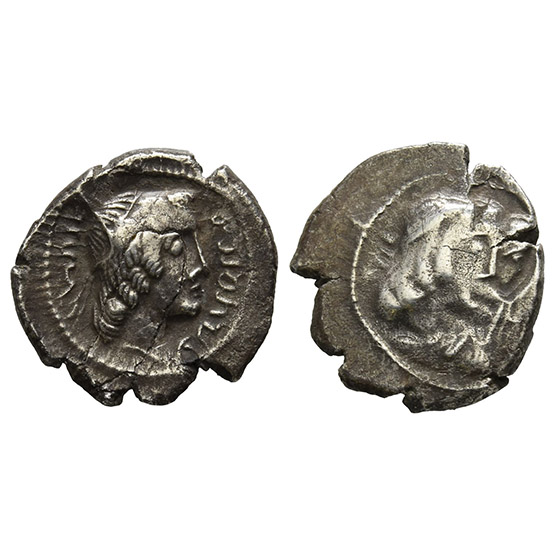 Nabataea, Obodas II, with Hagaru I AR Sela-Drachm.