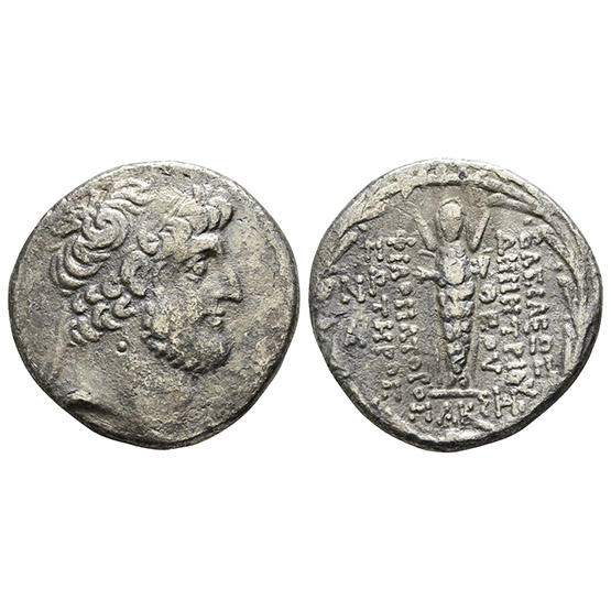 Seleukid Empire, Demetrios III Eukairos AR Tetradrachm.
