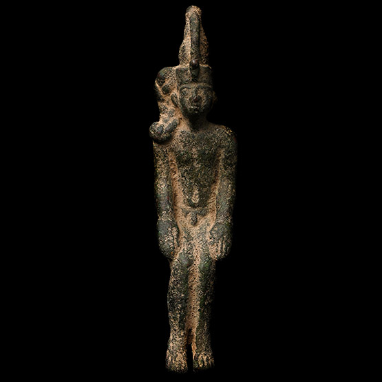 Egyptian Bronze Seated Harpocrates