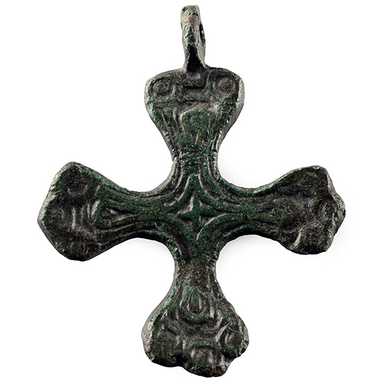 Viking Period Bronze Cross Pendant