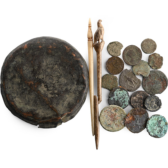 Roman Bronze and Other Artefact and Coin Group