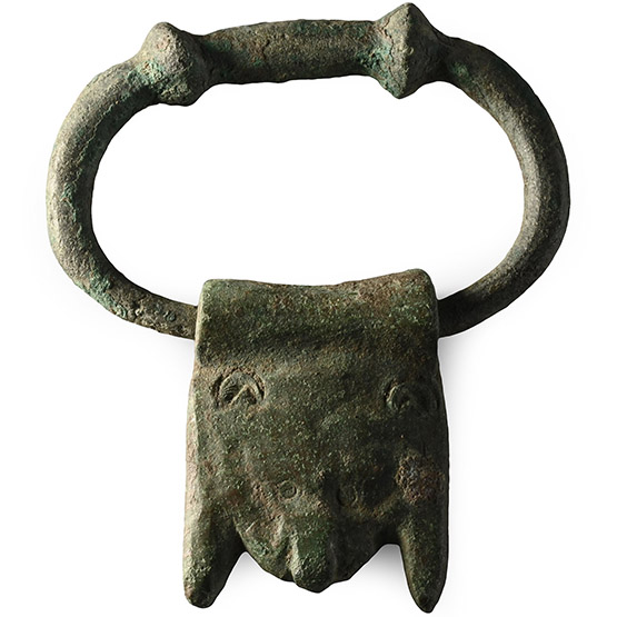 Roman Bronze Vessel Handle